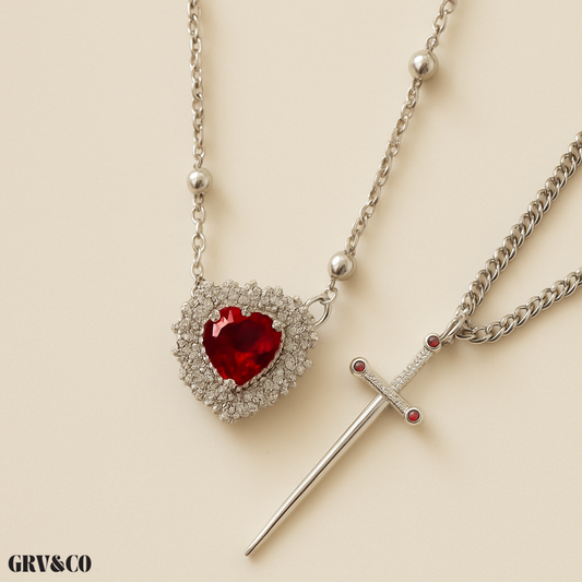 Heartsworn™ | Heart & Sword Necklace