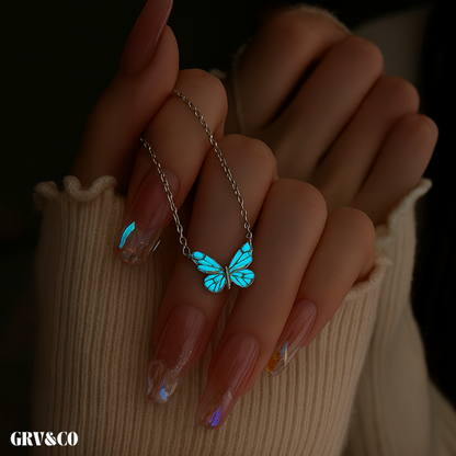 Moonflutter™ | Luminous Butterfly Pendant Necklace