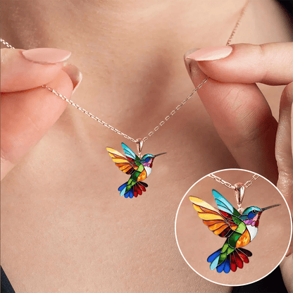 Zingari™ | Rainbow Hummingbird Necklace