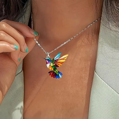 Zingari™ | Rainbow Hummingbird Necklace